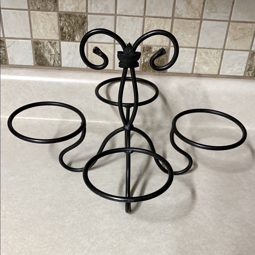 Longaberger Wrought Iron Dessert Bowl Caddy